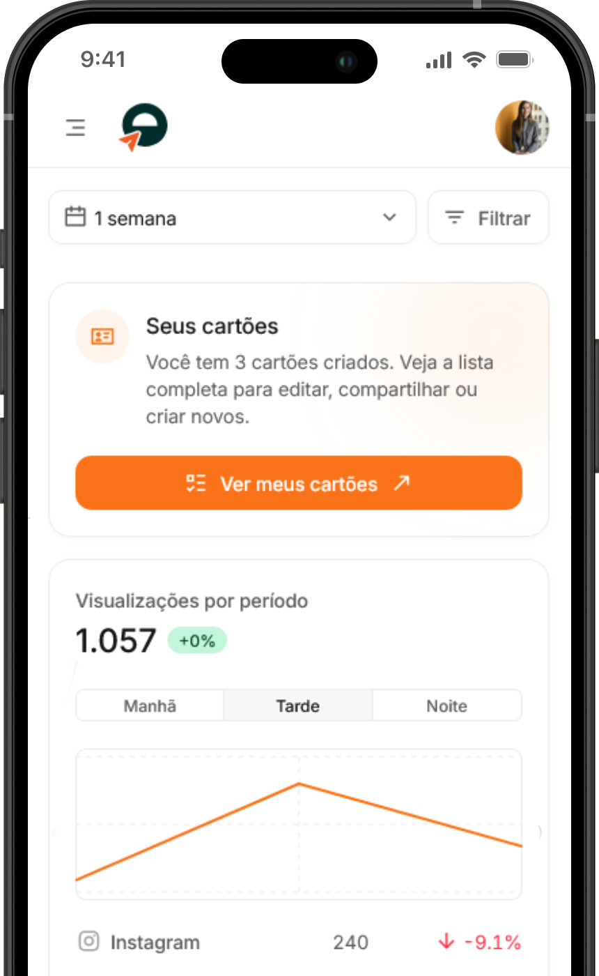 Prévia do cartão digital