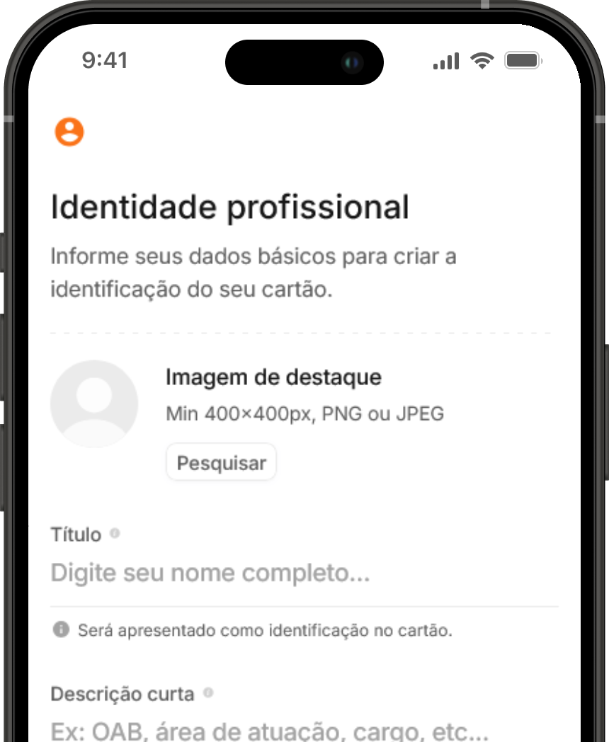 Personalize seu cartão